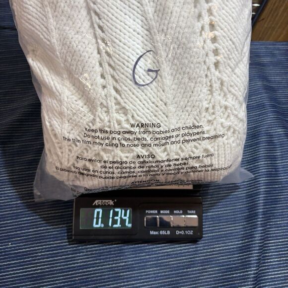 Freshman 1996 Cardigan Womens M White Chunky Knit Long Open Front Boho Cozy - Picture 8 of 8